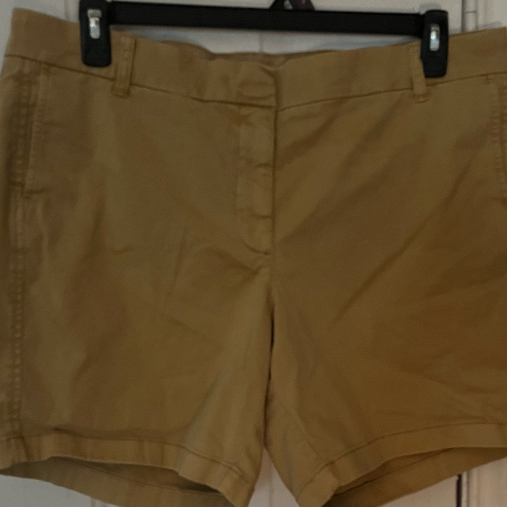 J. Crew Tan Bermuda Shorts Tailored Cotton Blend